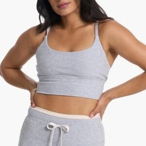 Vuori Heather Gray Longline Elevation Bra Medium